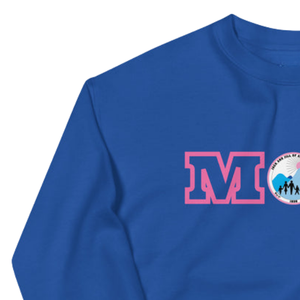 Sweat-shirt unisexe rose à col rond bleu roi, pull en molleton graphique à manches longues, décontracté, mode hiver, vêtement de tous les jours - Product Image 4