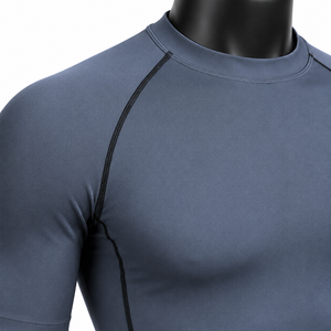 Mens Adult Short Sleeve <b>Compression</b> <b>Shirt</b> Breathable Quick Dry Performance Base Layer Rash Guard for Exercise - Product Image 4