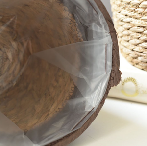Macetas de Almacenamiento de Piso de Jacinto de Agua Natural y Algodón, Estilo Retro, Tejidas a Mano, Ecológicas, Fabricadas en Vietnam - Product Image 3