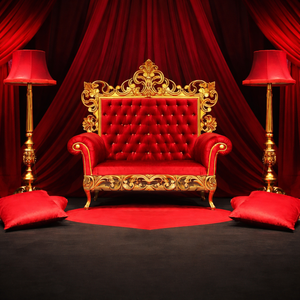 Sofá de Salón Elegante para Parejas, Sofá de Lujo Tipo Trono para Bodas Musulmanas, Sofá de Madera con Respaldo Alto para Novios, Escenario de Boda, Reino Unido - Product Image 4