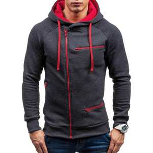Sudadera con Capucha para Hombre Happy Buyers, Cálida para Invierno, con Cierre, 100% Algodón, Teñido Liso, Manga Larga, Chaqueta Deportiva - Product Image 6
