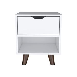 Comodino bianco camera da letto Carleen - Product Image 2