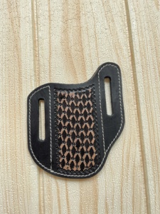 New Arrival Western Style Hand Tooled Leather Knife Cover Outdoor for Folding Knife Stylish Knife Cover - Product Image 1