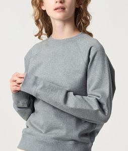 2026 Premium Quality <b>Mens</b> Crew Neck <b>Pullover</b> Sweatshirt Regular Fit Solid Gray 100% Cotton Knitted Unisex Casual Autumn Wear - Product Image 4