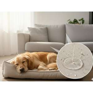 Cama para Perro Yommy Puppy Design, Lona Semirresistente al Agua, Tamaños M 64x48x18 cm, L 76x63x21 cm, XL 100x78x23 cm - Product Image 2