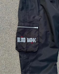 กางเกงผู้ชายสไตล์สตรีทแวร์ หลายกระเป๋า ทรงวินเทจ น้ำหนักเบา ผ้าไนลอน ซิป กระดุมแป๊ก ปรับได้ กางเกงลำลองอเนกประสงค์ - Product Image 3