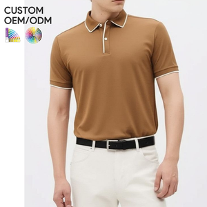 เสื้อถักผู้ชายโลโก้สั่งทำ ผ้าฝ้าย 100% สไตล์ลำลอง รับผลิตแบบ OEM ODM |   เสื้อยืดแขนสั้นคุณภาพสูง ระบายอากาศได้ดี สีพื้น สำหรับแบรนด์ส่วนตัว - Product Image 3