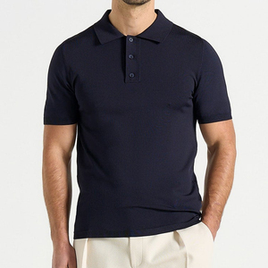 Polo pour homme léger à manches courtes, col classique, pour l'été, les sports de plein air, le quotidien, vert, confortable - Product Image 2