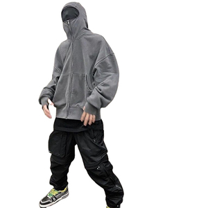 Custom Printing Logo Heavyweight High Quality Cotton Zipper Hoodies Regular Fit Streetwear Custom Logo Men's Hoodies&Sweatshirt - Product Image 1