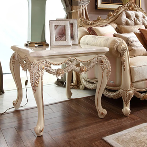 Juego de Sofás Cuadrados Franceses de Madera de Caoba Sólida para Sala de Estar, Tallados a Mano, Tapizados, Muebles de Lujo Hechos en Indonesia - Product Image 5