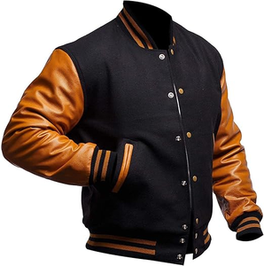 Custom Logo Baseball Loose Casual Varsity Sport Jersey <b>Jacket</b> Sleeve Baseball Letterman Varsity <b>Jacket</b> <b>for</b> <b>Men</b> - Product Image 2