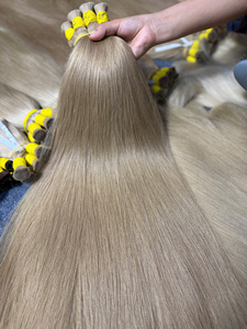 Extensiones de Cabello Humano Virgen al por Mayor, Naturales, Lisas, Doble Trama, Cabello Europeo, Todos los Colores Disponibles - Product Image 3
