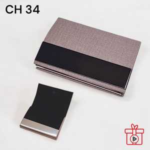 <b>Card</b> Holder Metal With Leather Touch Business Metal Name <b>Card</b> Holder Custom <b>Personalised</b> <b>Card</b> Case With High Quality - Product Image 4