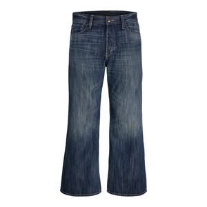 Jean évasé en denim délavé sur mesure pour homme, taille haute, coupe droite, en coton, style décontracté automne, qualité supérieure 2026 - Product Image 1