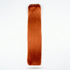 Extensiones de Cabello Humano Indio Remy Largo Color Jengibre con Base de Seda Doble Trama para Venta al por Mayor para Salones - Product Image 6