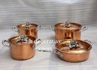 Ensemble de casseroles martelées écologiques en acier inoxydable de luxe avec couvercles en acier inoxydable pour la restauration à domicile – Vente en gros