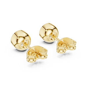 Pendientes de Botón de Oro Sólido de 10K con Moissanita, Lujosos y Elegantes, Joyería Étnica Infantil Hipoalergénica de Alta Calidad al por Mayor - Product Image 2