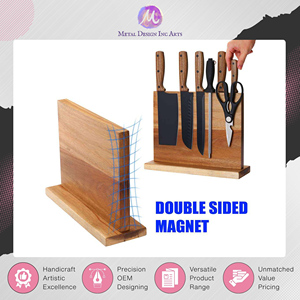 Porte-couteaux magnétique brun foncé de qualité supérieure pour ustensiles de cuisine, provenant d'un fournisseur indien de premier plan - Product Image 4