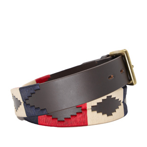 Cinturón de Cuero Polo Personalizado OEM, Cinturón Formal Bordado de Cuero Genuino con Hebilla de Hierro, Resistente y Ecológico, para Hombre y Mujer - Product Image 2