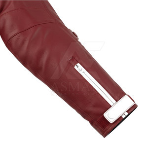 Chaqueta de cuero nueva para hombre, chaqueta de motociclista de cuero para hombre, chaqueta de motociclista nueva de alta calidad - Product Image 5