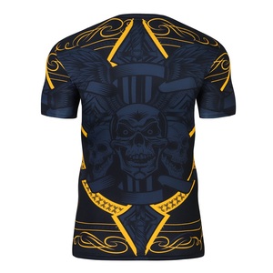 Rashguard Personalizado de Manga Corta para MMA y BJJ con Material Elástico Transpirable, Ajuste Ergonómico y Construcción que Absorbe el Sudor - Product Image 2
