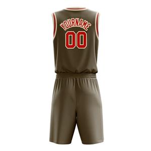 New Custom 100% Cotton Winter Basketball Uniforms Breathable Quick Dry Short Sleeved Sports Wear <b>Set</b> Sale Customized - Product Image 4