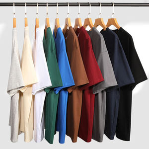 Camiseta Blanca al por Mayor para Hombre, 200 g/m², Algodón Terry Pesado, Manga Corta, Cuello Redondo, Holgada, Informal, Transpirable, Tallas Grandes, Anti-Pilling, Alta Calidad - Product Image 5