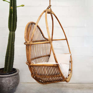 Indoor living room swing chair hand-crafted rattan <b>hanging</b> lounge chairs supplier direct sale - Product Image 3