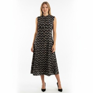 Robe midi florale sans manches, sans bretelles, sans col, tissée, décontractée, douce, à imprimé numérique naturel pour l'été, pour femme - Product Image 2