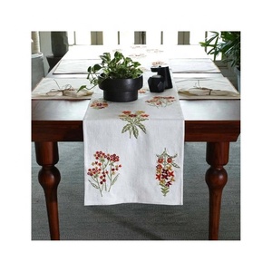 Nordic Jacquard Geometric Embroidered Dual Toned Customizable <b>Table</b> Cloth <b>Table</b> <b>Runners</b> for Dining <b>Table</b> Cover Decor on Sale - Product Image 6