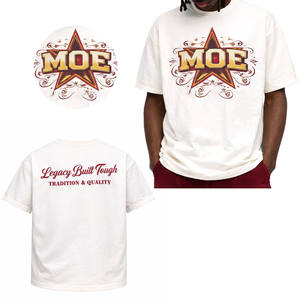 Camiseta de Algodón Premium de Alta Calidad para Hombre, Estampado Gráfico Vintage, Corte Holgado Informal, Ropa Urbana, Producción de Ropa al por Mayor de Fábrica OEM - Product Image 1