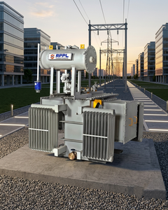 Transformateur de distribution industriel refroidi à l'huile 800 KVA, classe de tension 20 KV, 400V secondaire, 50 Hz, refroidissement ONAN ONAF, cuivre - Product Image 1