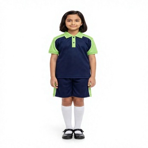Ropa Deportiva Transpirable de Poliéster/Algodón para Niños, Uniforme de Fútbol de Manga Corta y Pantalones Cortos Unisex - Product Image 4