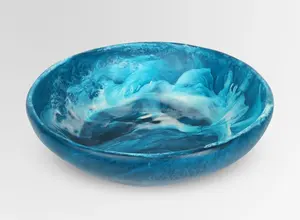 Tazón Acrílico de Diseño de Lujo con Grabado Plateado, Nuevo Diseño para Servir en la Mesa de Cocina, para Hogar, Jardín, Fiestas, Ensaladas - Product Image 4