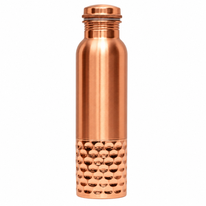 <b>Copper</b> Hammered Bottom Classic Round Food Container - Product Image 1