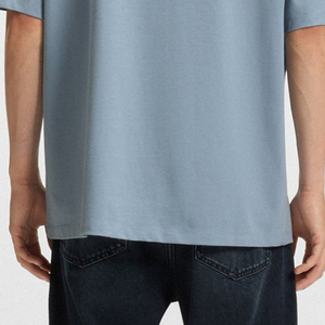 T-shirt en coton à col rond pour homme, coupe décontractée, qualité supérieure, manches courtes, service OEM, design uni, pour acheteurs en gros - Product Image 6