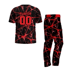 Custom Unisex Softball Uniform Set Crew Neck Zipper Fly Sublimated Jersey <b>Pants</b> Breathable Quick Dry Athletic Team Wear Short - Product Image 2