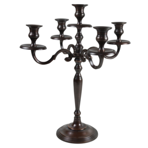 Vintage Villa Decor <b>Candle</b> Stand With Five Branches Design Copper Antique Painted Finishing <b>Floor</b> Design <b>Candle</b> <b>Holder</b> - Product Image 1
