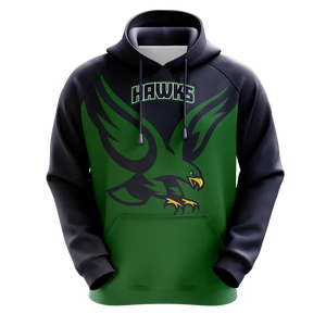 Sweat à capuche personnalisé pour équipe sportive, respirant, en polaire, vêtements de sport, graphismes en couleurs réelles, sublimation, polyester/coton uni, séchage rapide - Product Image 1