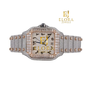 Reloj de Diamantes Moissanite de Calidad Premium para Reuniones de Negocios, Fiestas, Bodas y Eventos Especiales, Disponible para la Venta - Product Image 1