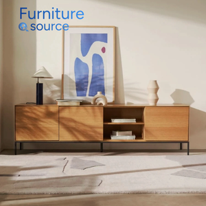 ขาตั้งทีวีทำจากไม้ที่ทันสมัยมีช่องเก็บของหลายช่องสำหรับเฟอร์นิเจอร์ในเวียดนามสำหรับห้องนั่งเล่น - Product Image 1