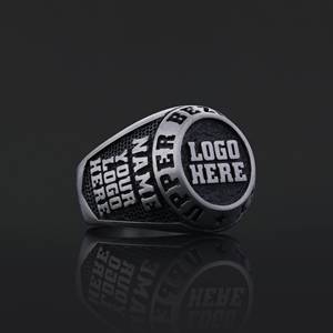 Anillo de Graduación Universitario BOJ MCollege 002 Personalizado en Plata con Diamantes, Unisex, Certificado por GIA, Micro, Bajo Precio - Product Image 3