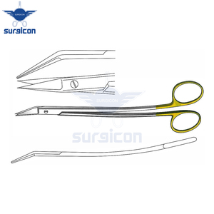 Ciseaux chirurgicaux Dean Gum Scissors 17 cm / 6-3/4 pouces, tranchants, à bord de coupe en forme de S, avec inserts en carbure de tungstène TC GOLD - Product Image 5