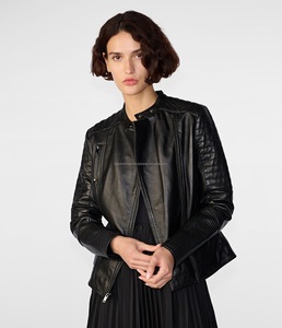 Nueva llegada Chaquetas de mujer Moto Mejor llegada para ropa de invierno Personalizado Nuevo diseño Chaquetas de cuero de mujer - Product Image 1