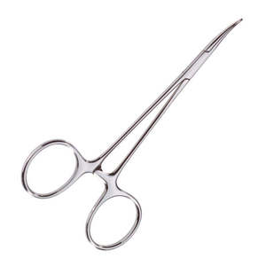 Pinzas quirúrgicas Kelly Locking más económicas de 5.5 pulgadas con mandíbulas curvas de acero inoxidable, pinzas médicas Kelly de Grip Surgical - Product Image 1