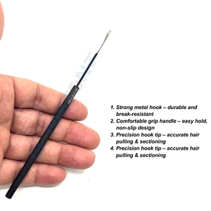 Professional Hair Extension Pulling <b>Hook</b> <b>Tool</b> – 6 Inch Crochet <b>Hook</b> for Micro Ring / Loop Hair Extensions Installation <b>Tool</b> - Product Image 3