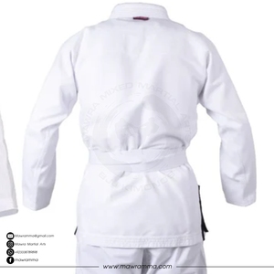 บริการ OEM ชุดยิวยิตสู BJJ ผ้าฝ้าย 100% ทอลายเพิร์ลวีฟ ปักโลโก้ตามสั่ง ชุดยิวยิตสูบราซิล ชุดยูนิฟอร์มสำหรับการฝึกซ้อมและการแข่งขันระดับมืออาชีพ - Product Image 5