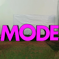 Enseigne commerciale 3D personnalisée à éclairage frontal, logo mural en acrylique LED pour bureau, enseigne de devanture de magasin, enseigne lumineuse en lettres éclairées pour studio