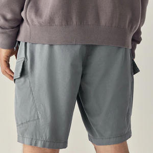 Pantalones Cortos Cargo de Cintura Elástica Estilo Urbano, 100% Algodón, 6 Bolsillos, Personalizados, para Hombre, OEM, Gran Venta - Product Image 3