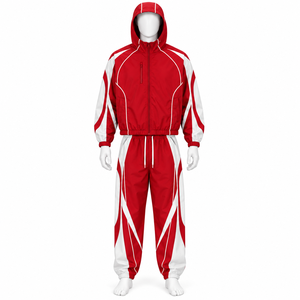 Ensemble de survêtement pour homme de haute qualité, veste coupe-vent réfléchissante et pantalon, pour sports de plein air, logo personnalisé, service OEM - Product Image 6